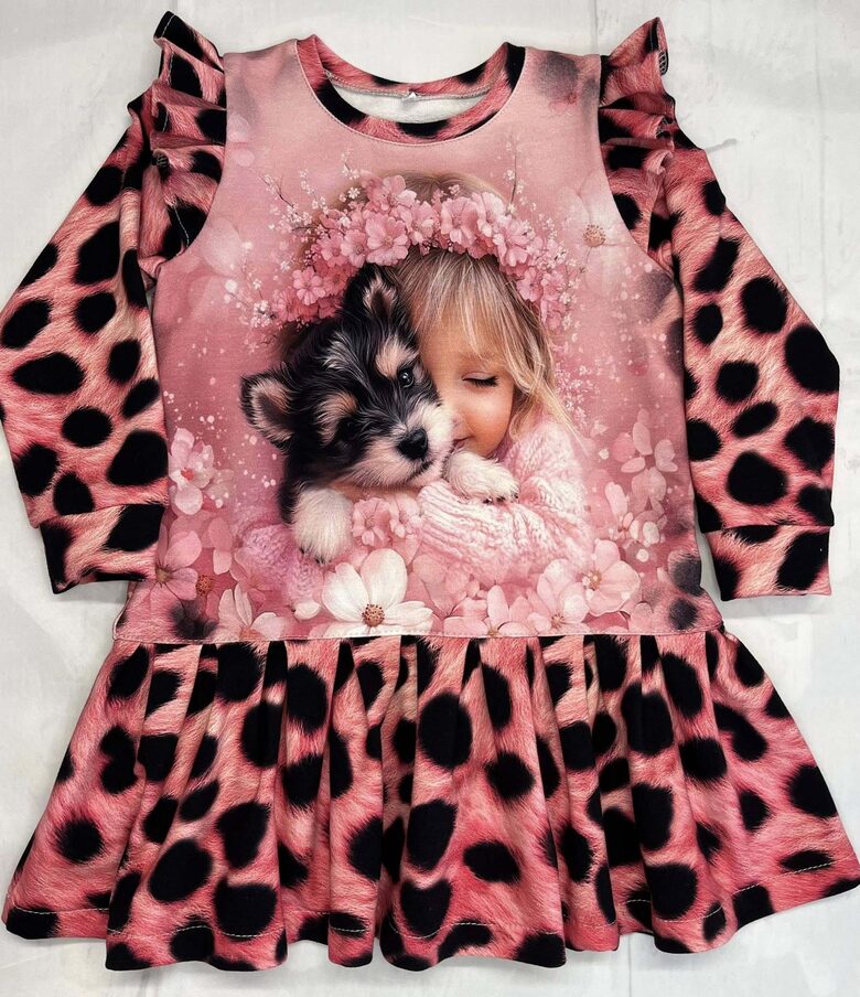 Suknelė "Mergaitė su šuniuku" (98)